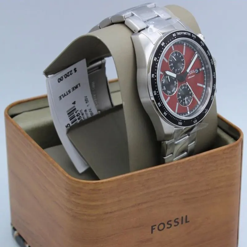 Fossil Autocross Multifunction Red Dial Men’s Watch- BQ2895